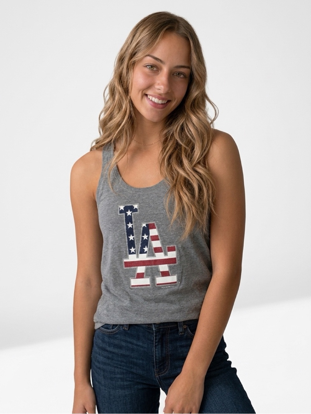 LA Dodgers Tank Top - Gray